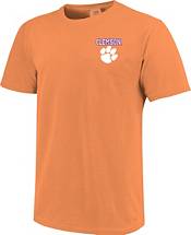 Image One Women's Clemson Tigers Orange Block Letter T-Shirt product image