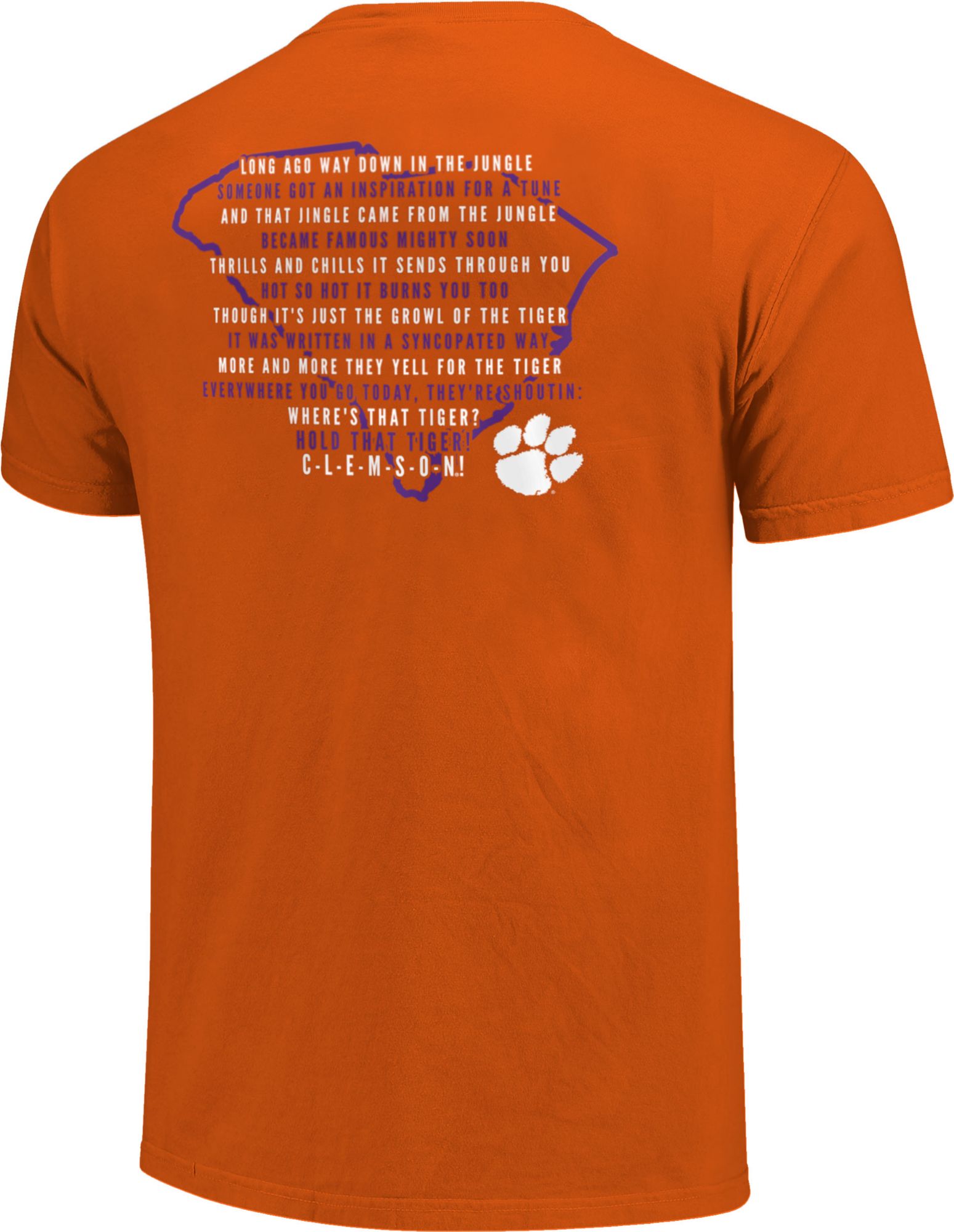 Image One Clemson Tigers Orange Fight Song State T-Shirt product image