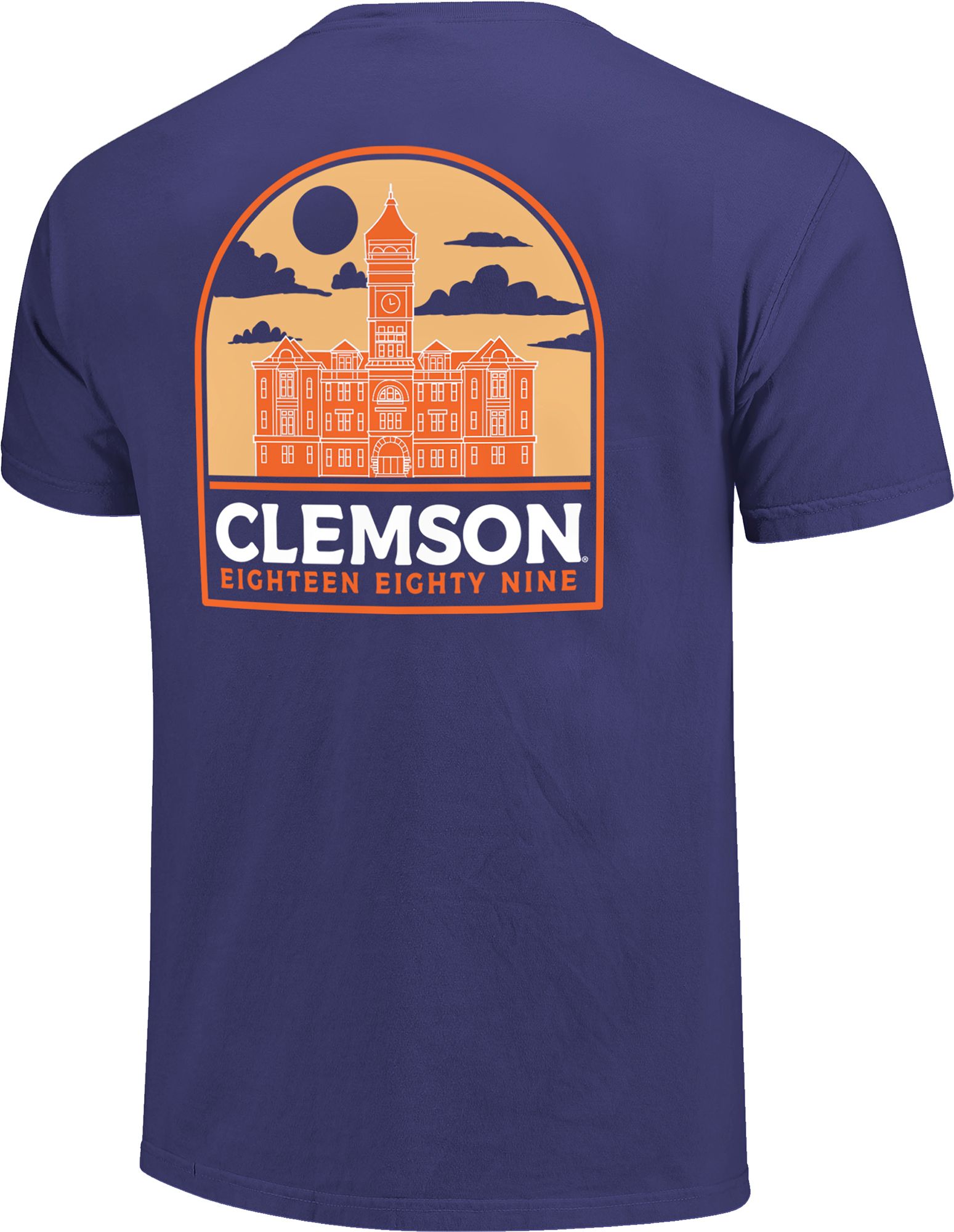 Image One Men's Clemson Tigers Purple Campus Arch T-Shirt