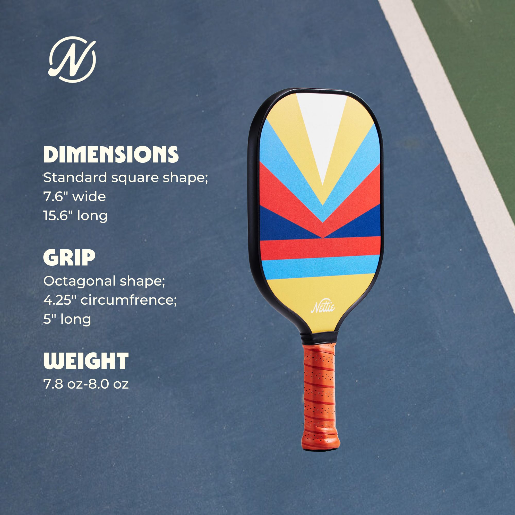 Nettie Classic Pendleton Pickleball Paddle product image