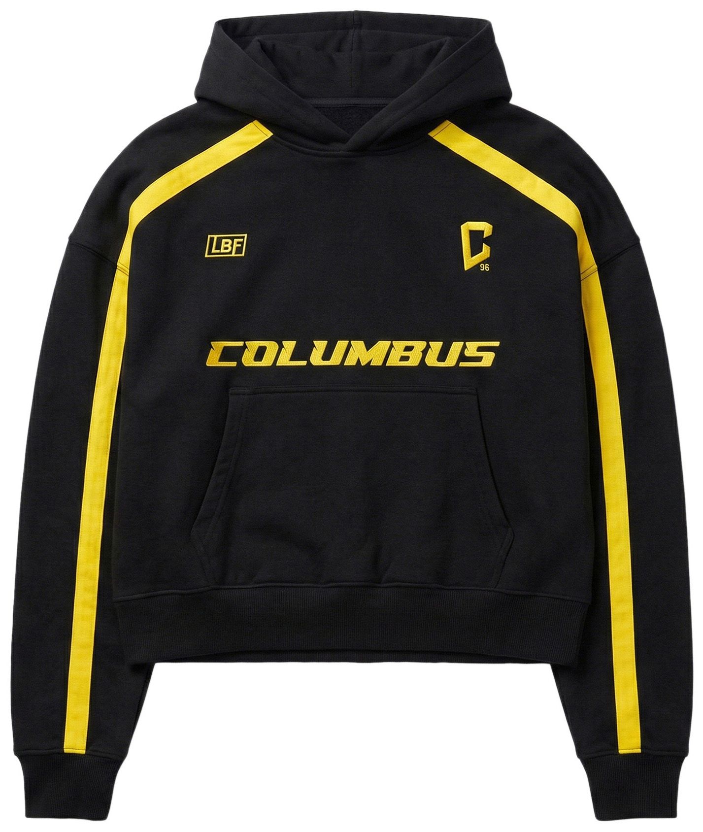 Live Breathe Futbol Adult Columbus Crew Black 2026 Home Rossi Fleece Pullover Hoodie product image