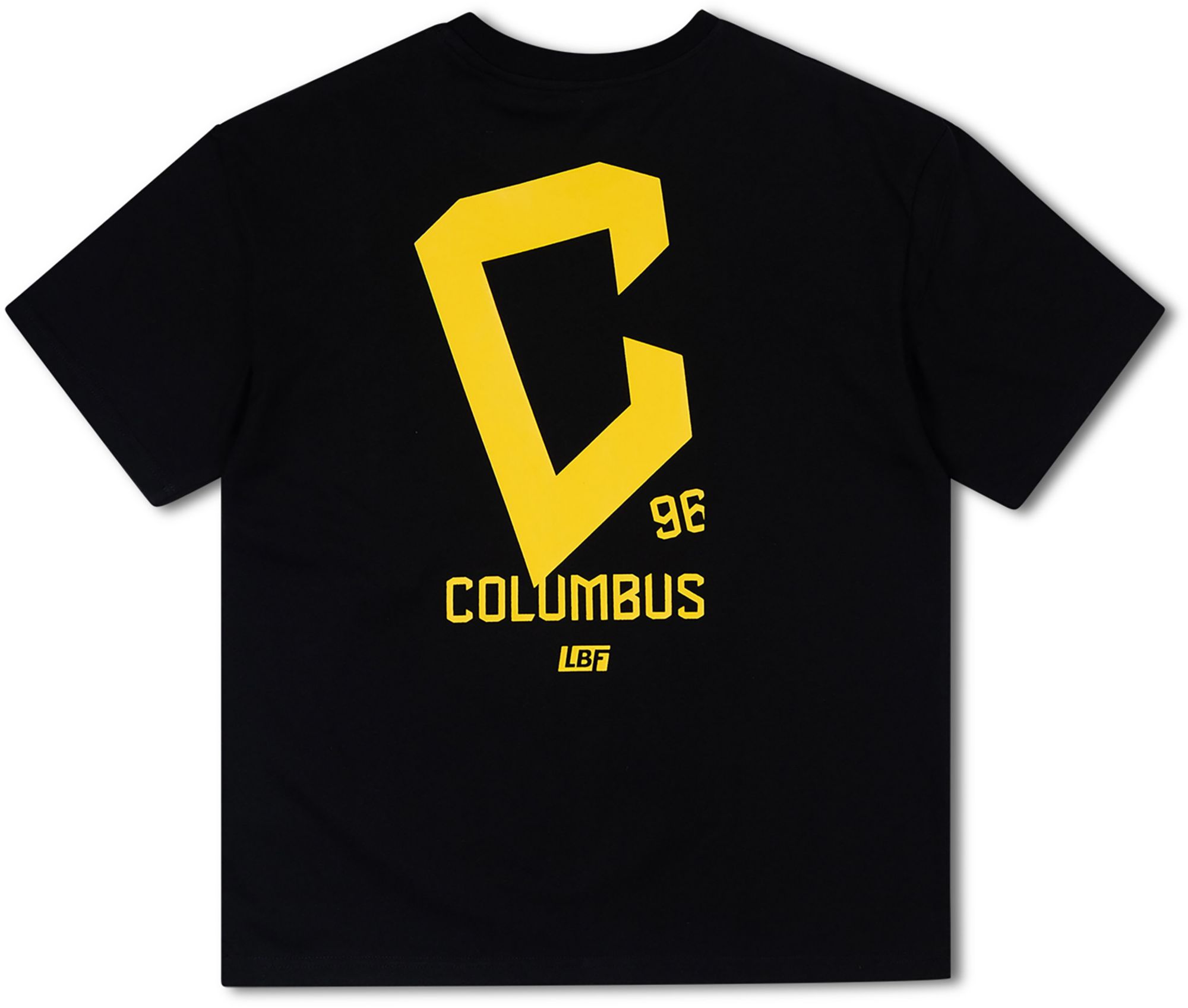 Live Breathe Futbol Men's Columbus Crew Black Oversized T-Shirt product image