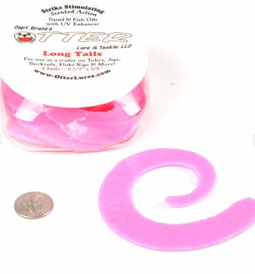 Otter Tail Curly Long Tail Baits, Salmon