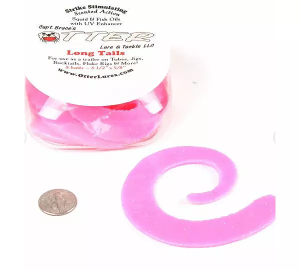Otter Tail Curly Long Tail Baits, Salmon
