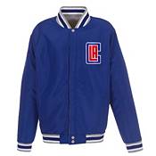 JH Design Men's Los Angeles Clippers Grey Reversible Fleece Jacket product image