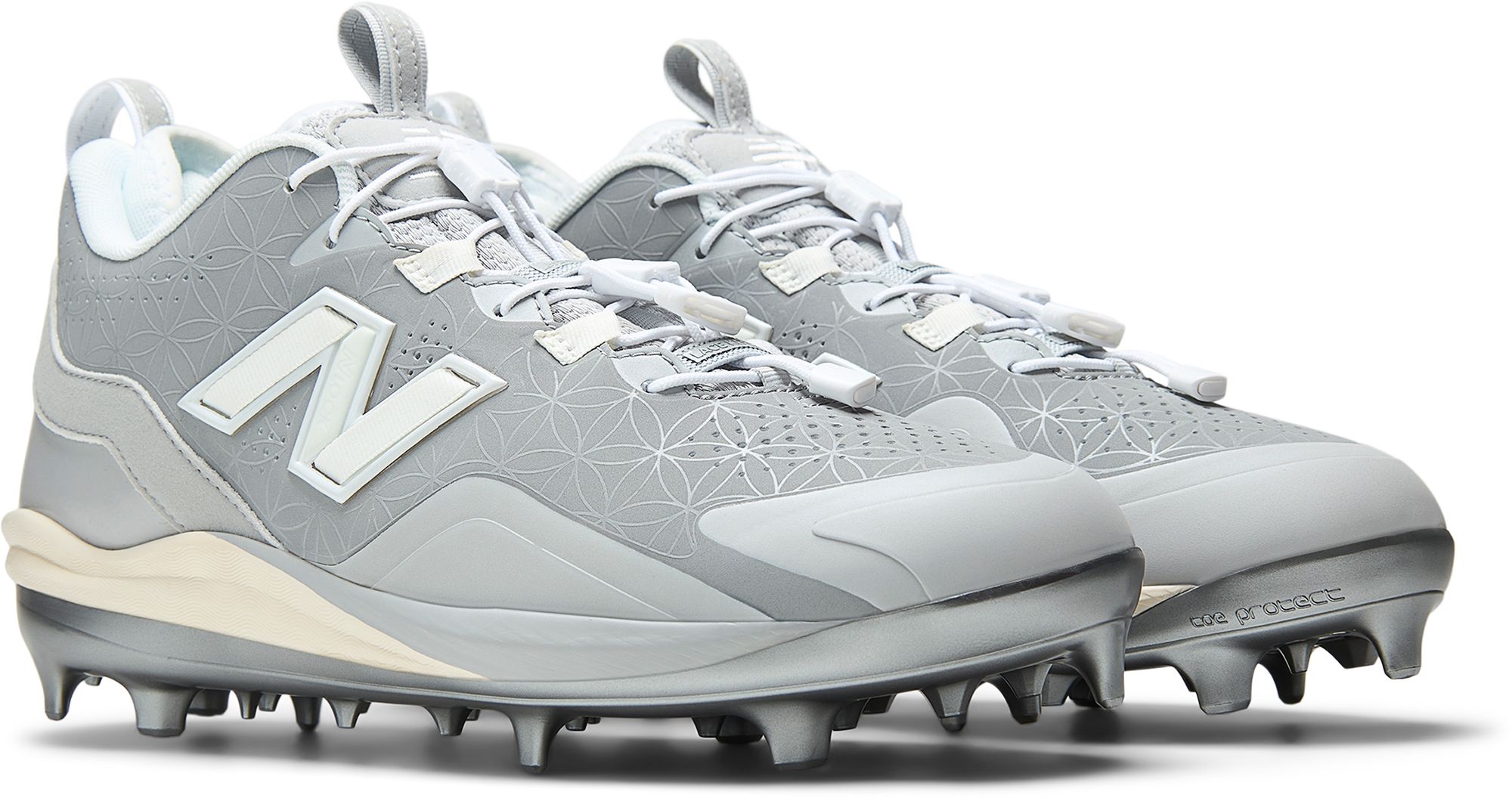 New Balance Men's Fuelcell Lindor 3 Comp Grey Day TPU Baseball Cleats product image