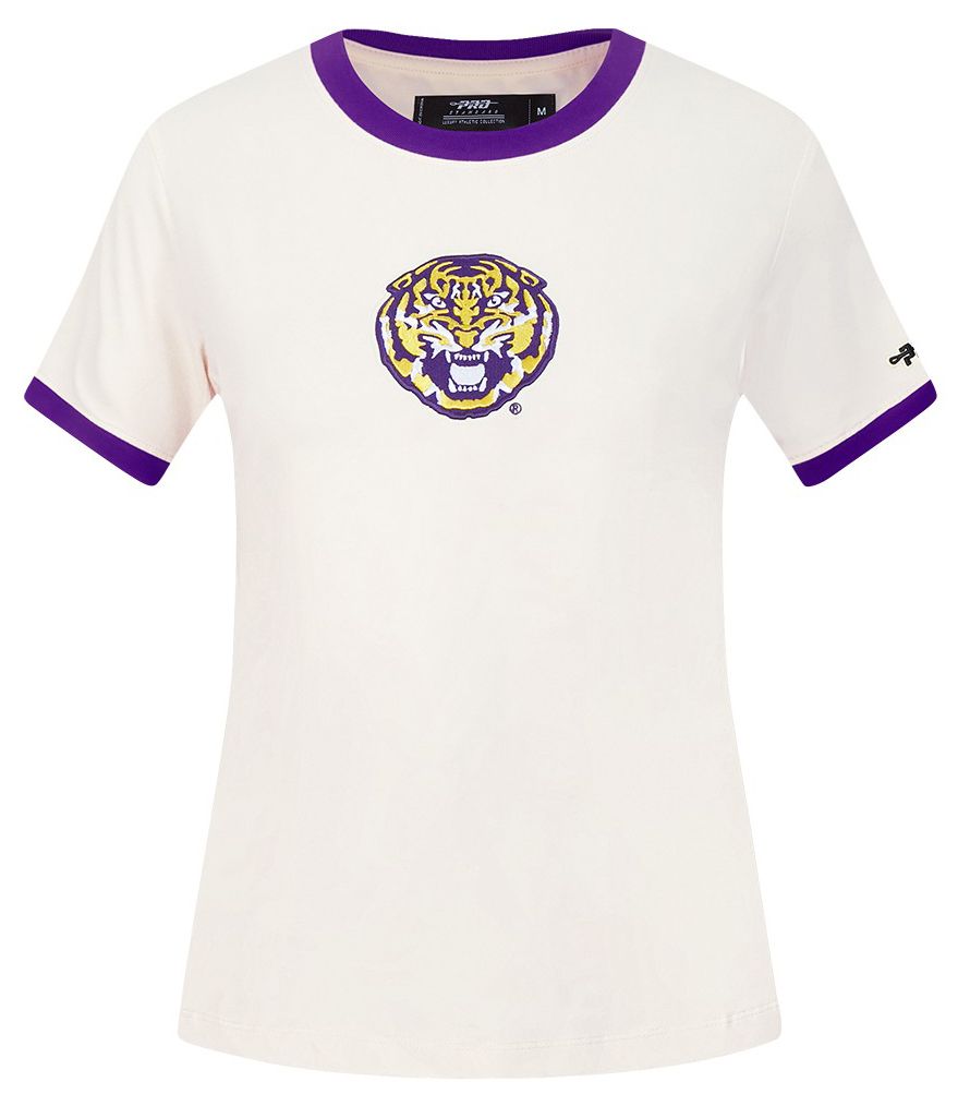 Pro Standard Women's LSU Tigers Purple Ringer T-Shirt product image