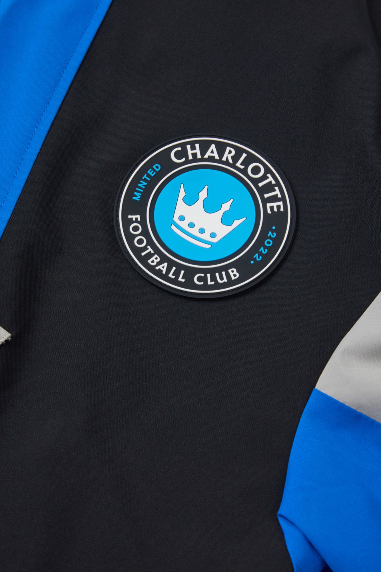 Live Breathe Futbol Men's Charlotte FC 2-Hit Multicolor Anorak Jacket product image