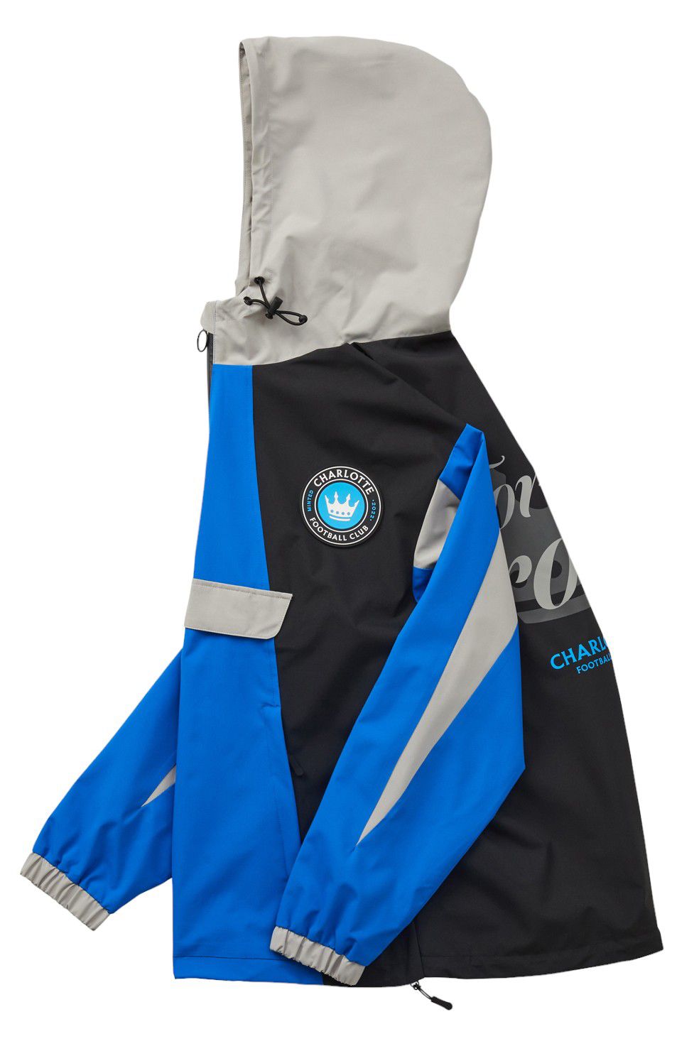 Live Breathe Futbol Men's Charlotte FC 2-Hit Multicolor Anorak Jacket product image