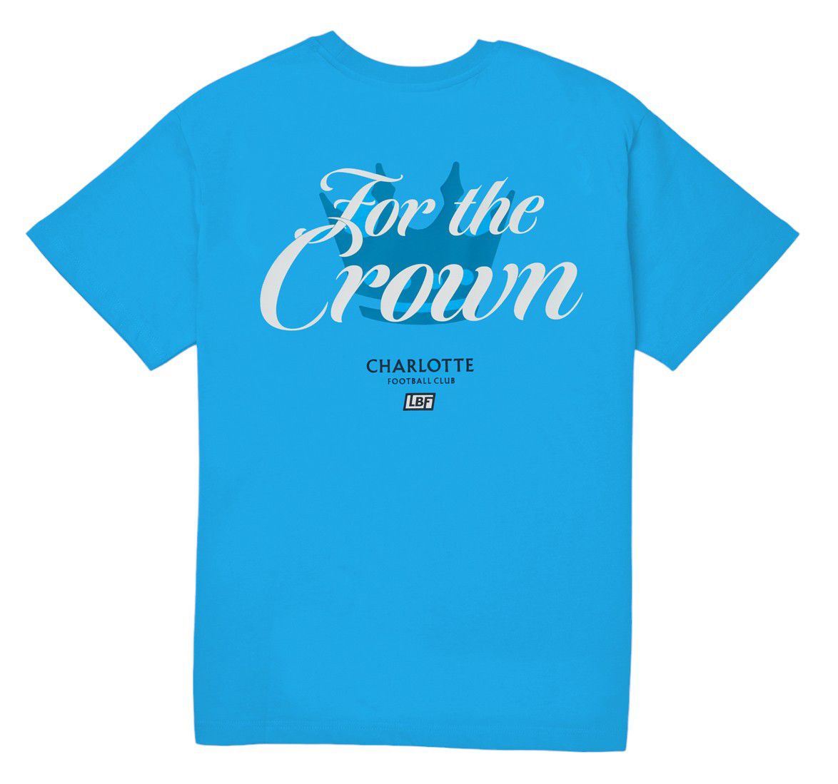 Live Breathe Futbol Men's Charlotte FC 2-Hit Blue T-Shirt product image