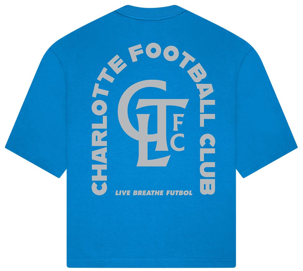 Live Breathe Futbol Adult Charlotte FC Light Blue 2026 Tunnel Home T-Shirt product image