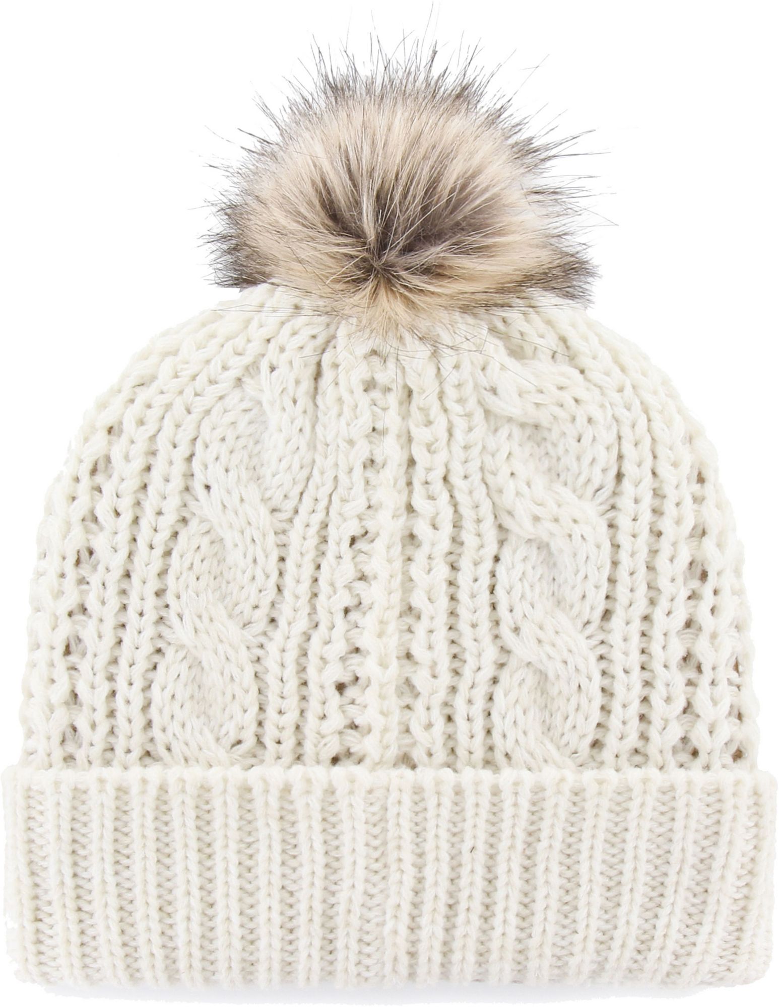 ‘47 Men's Duke Blue Devils White Meeko Cuffed Knit Hat product image