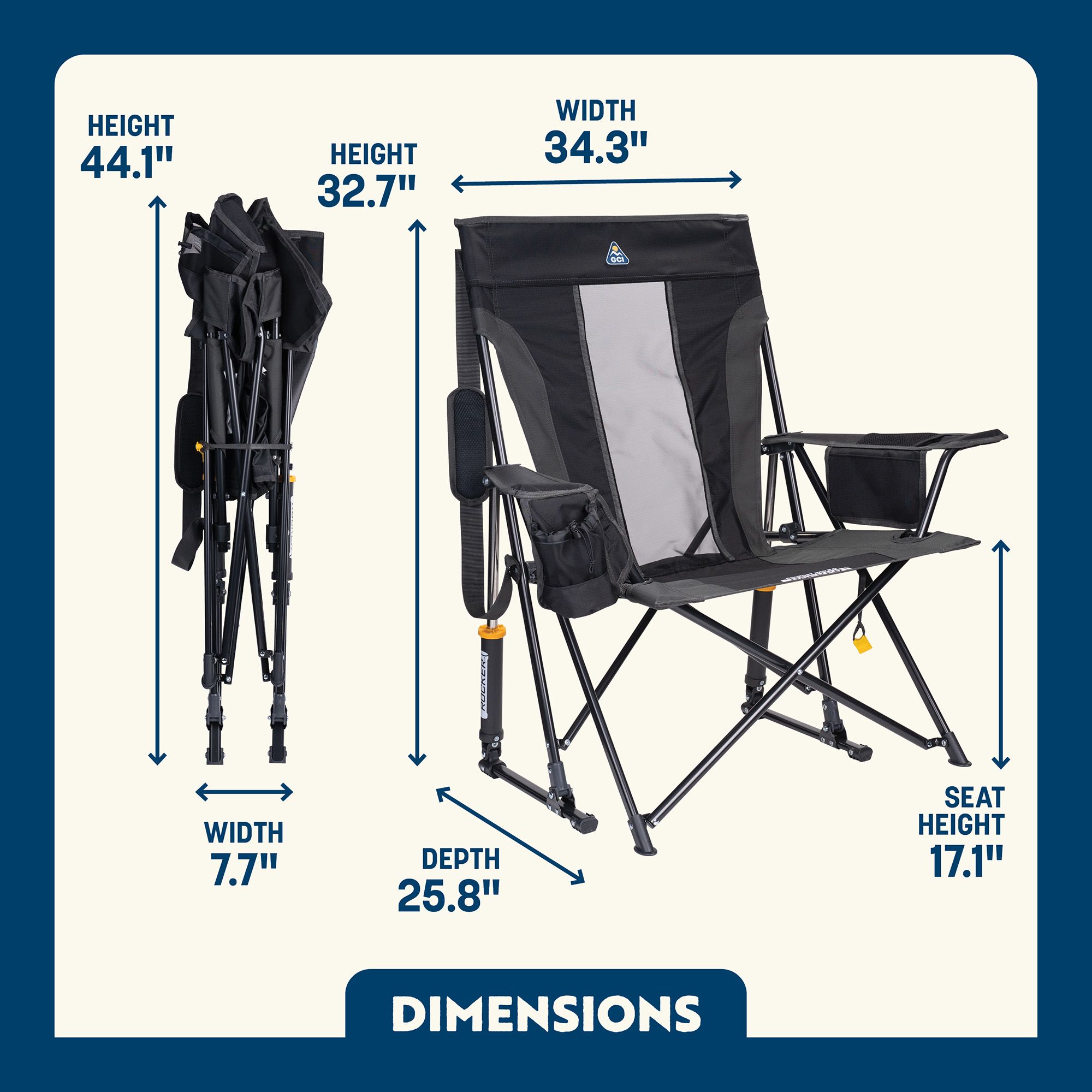 GCI Outdoor Comfort Pro Rocker 2.0 Chair product image