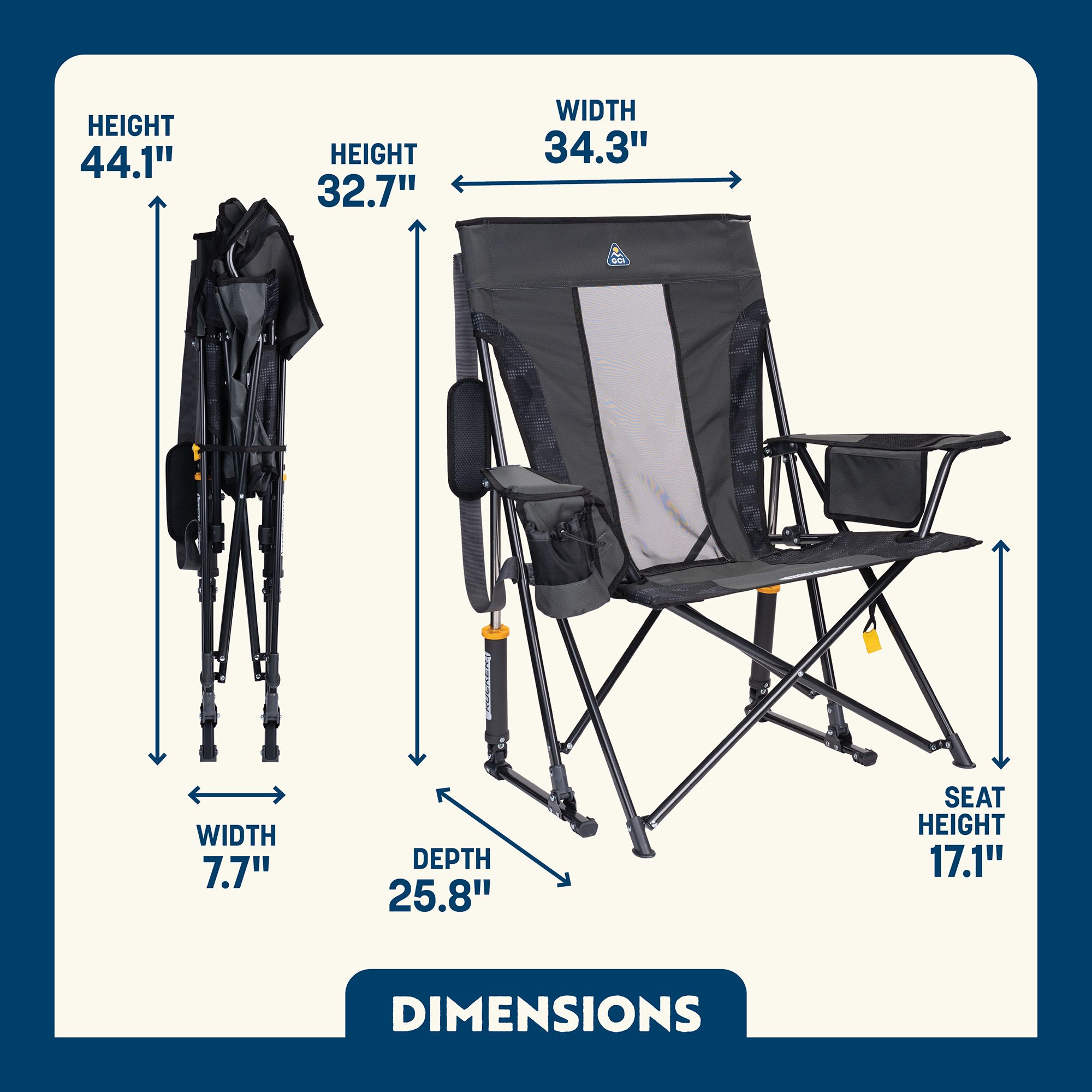 GCI Outdoor Comfort Pro Rocker 2.0 Chair product image