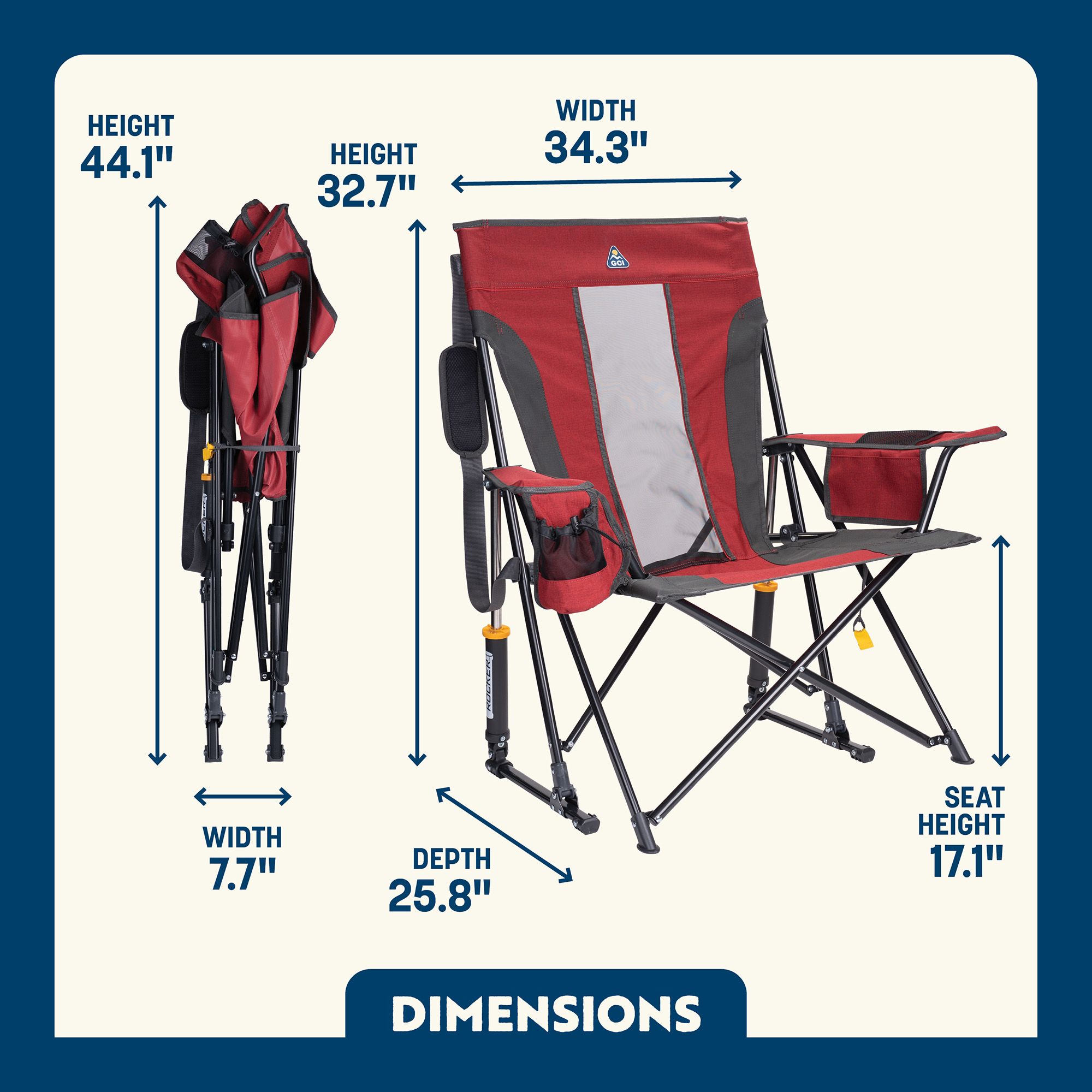 GCI Outdoor Comfort Pro Rocker 2.0 Chair product image
