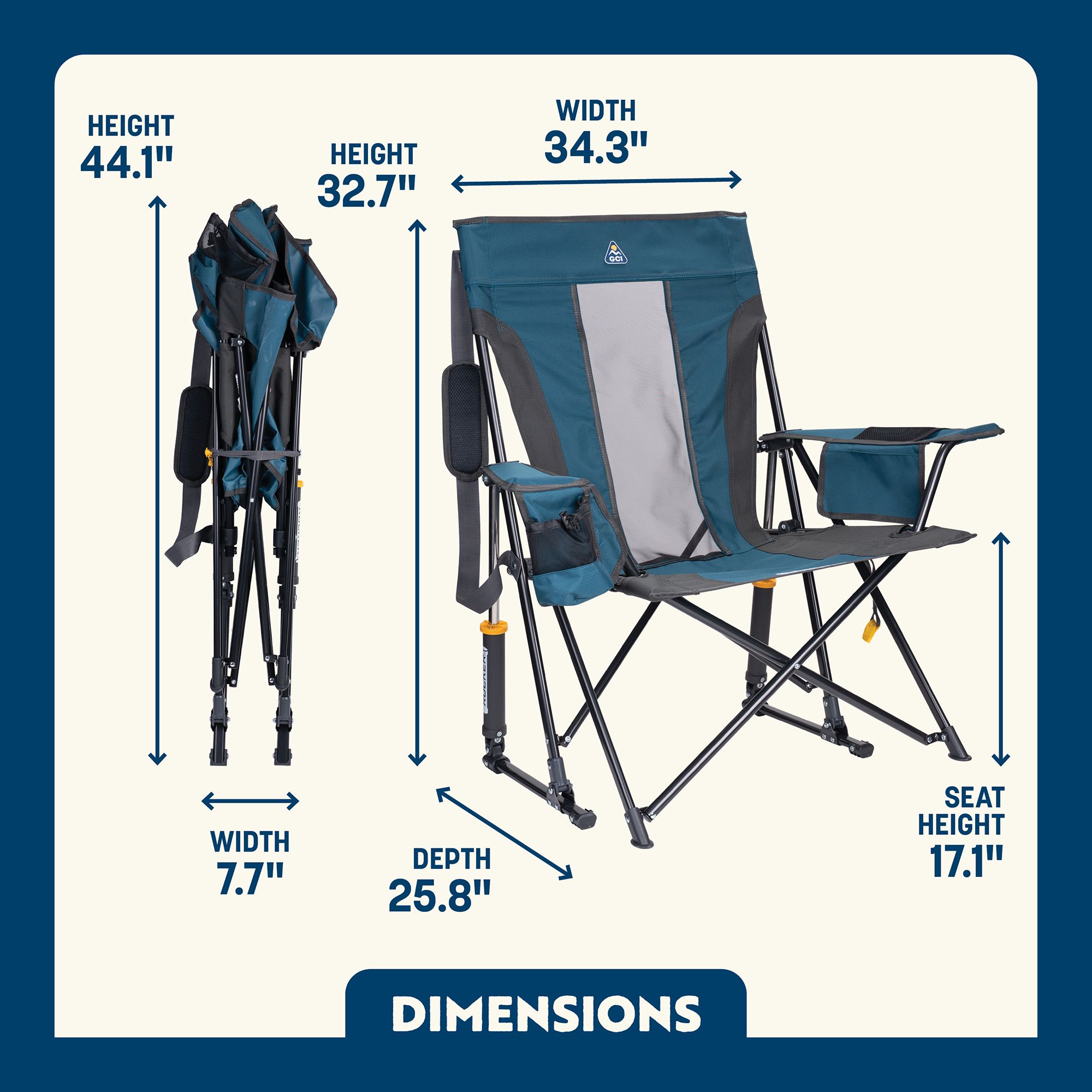 GCI Outdoor Comfort Pro Rocker 2.0 Chair product image