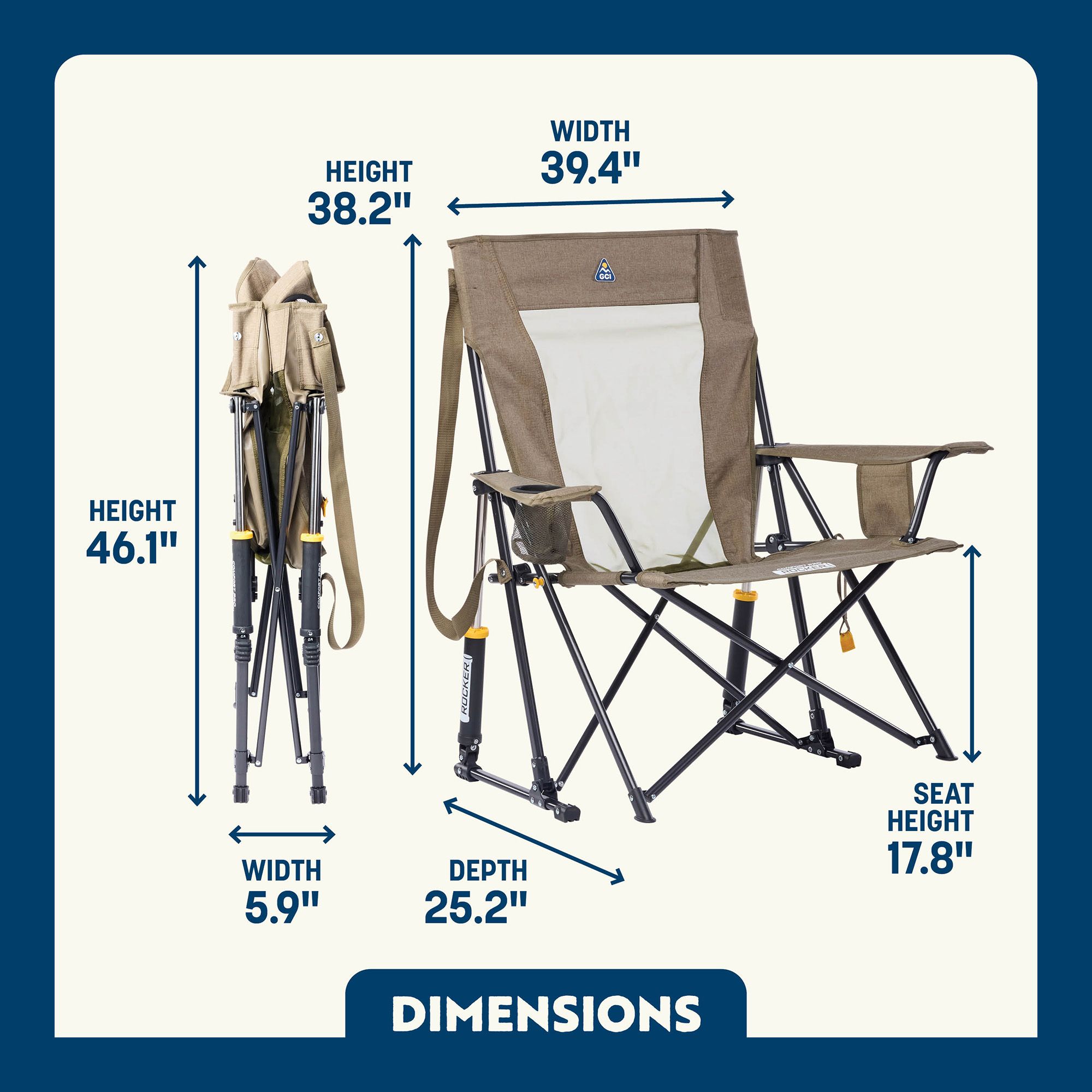 GCI Outdoor Comfort Pro Rocker XL Chair product image