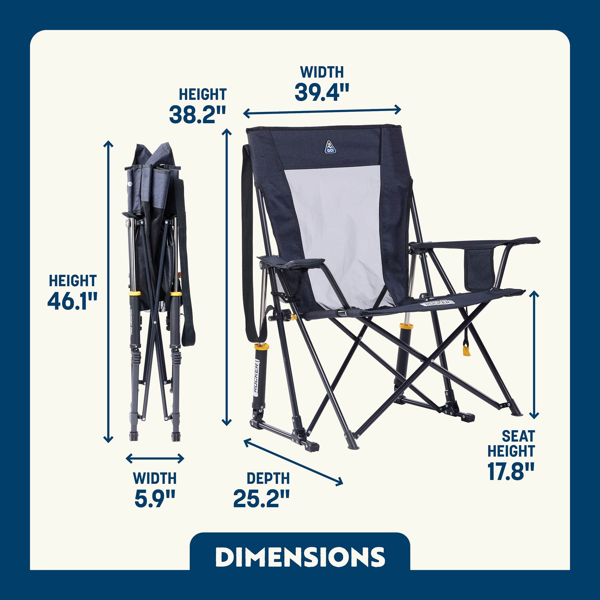 GCI Outdoor Comfort Pro Rocker XL Chair product image