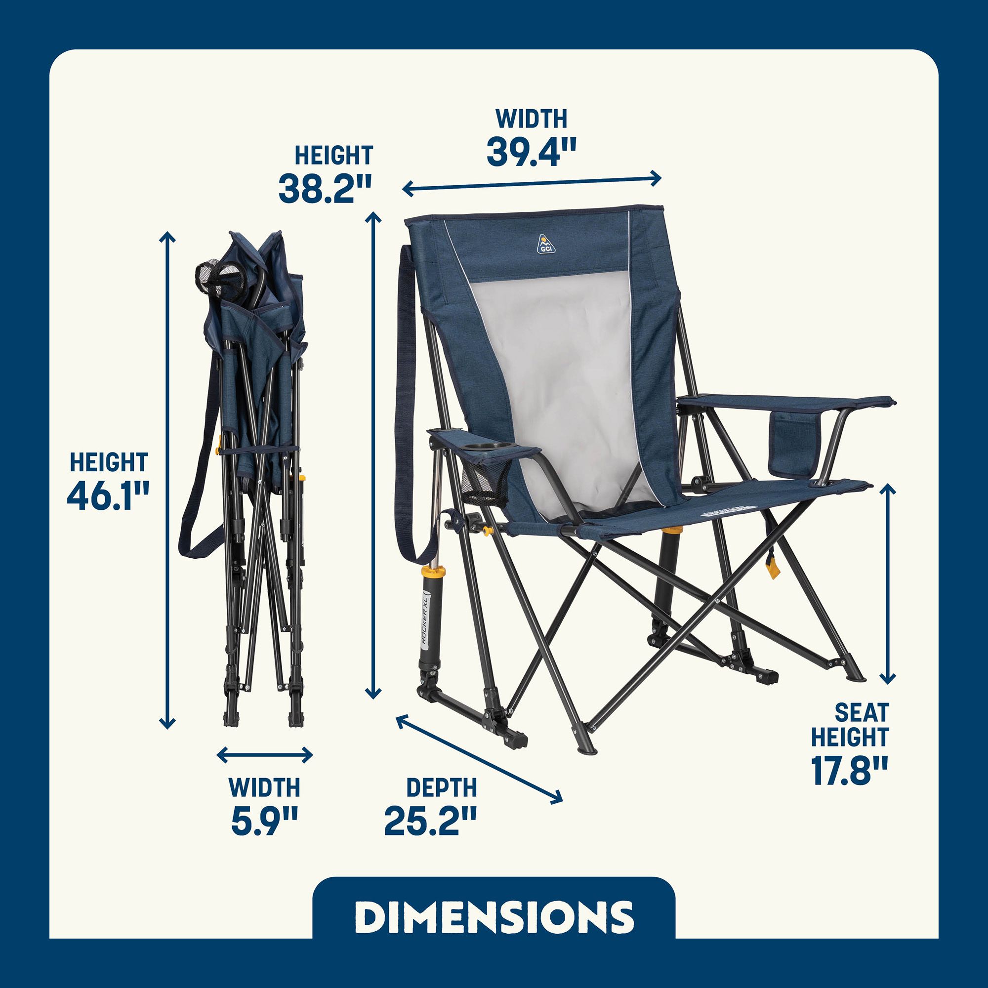 GCI Outdoor Comfort Pro Rocker XL Chair product image