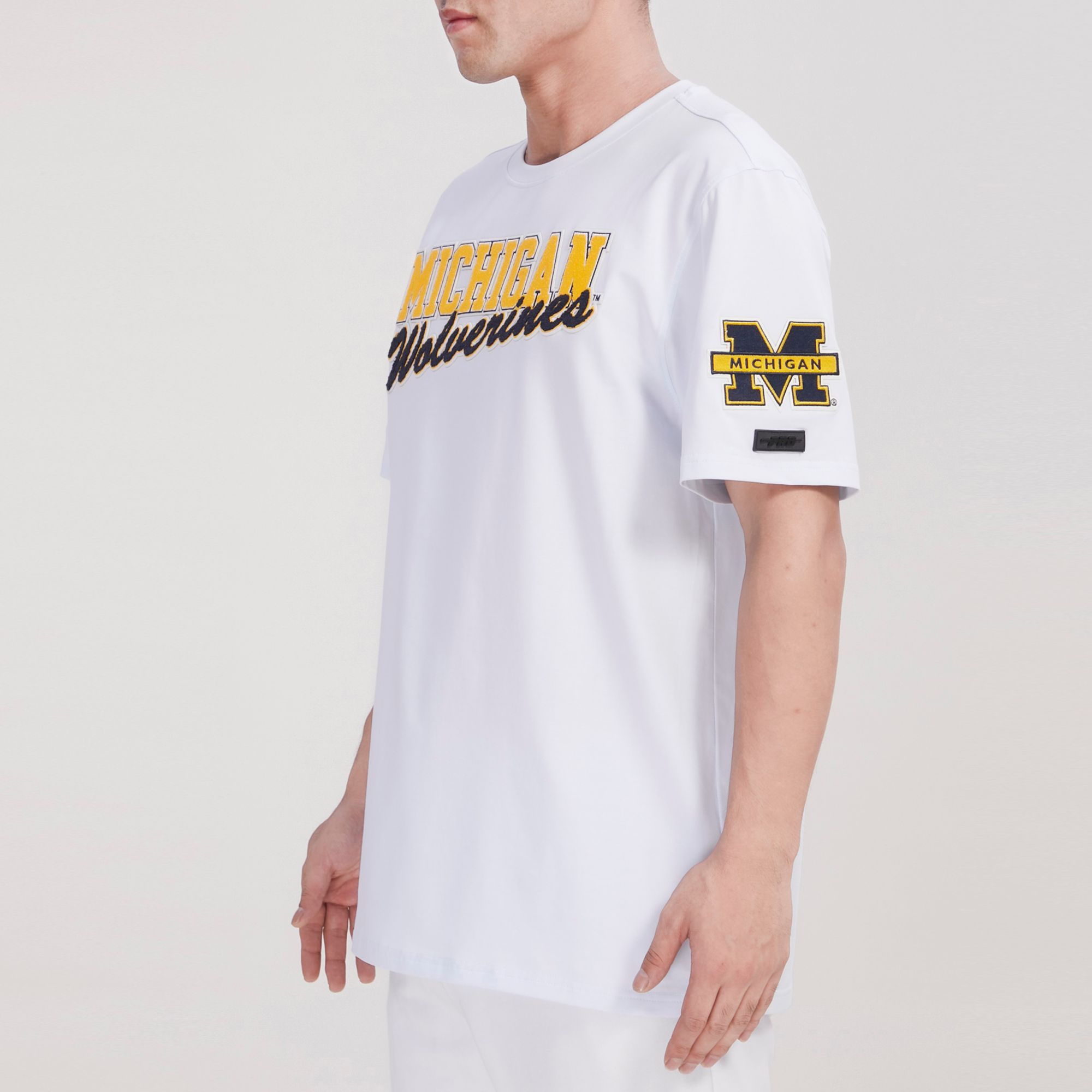 Pro Standard Men's Michigan Wolverines White Classic T-Shirt product image
