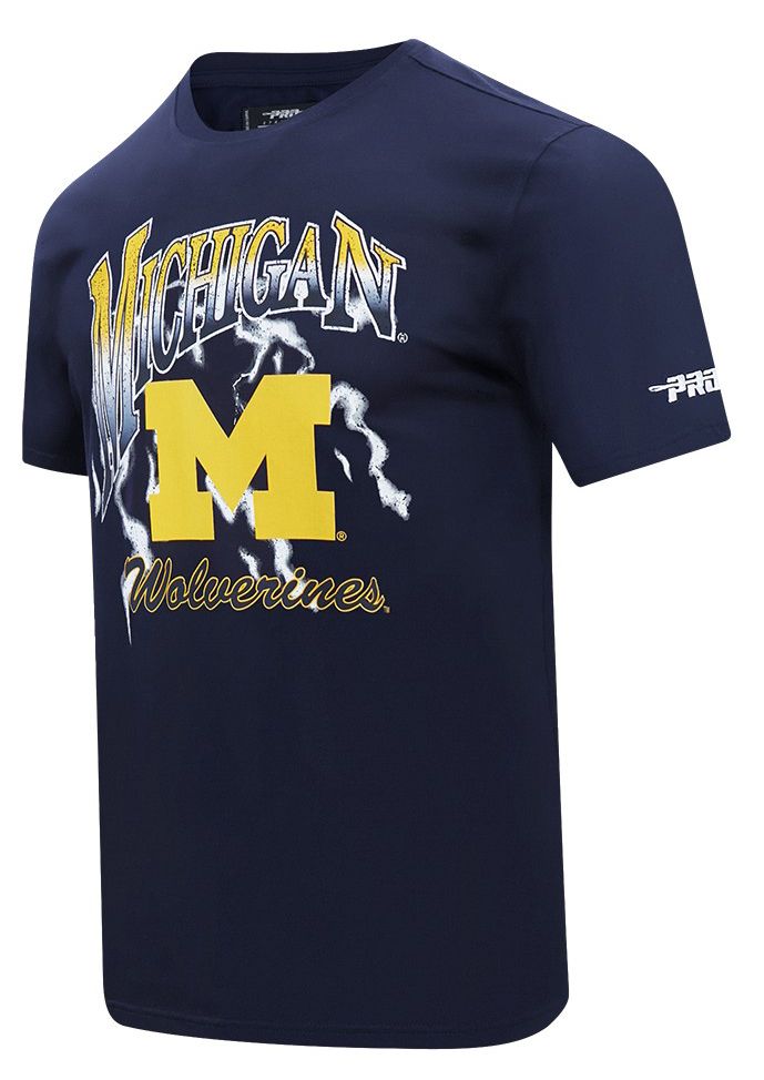 Pro Standard Men's Michigan Wolverines Navy University Headliner T-Shirt product image