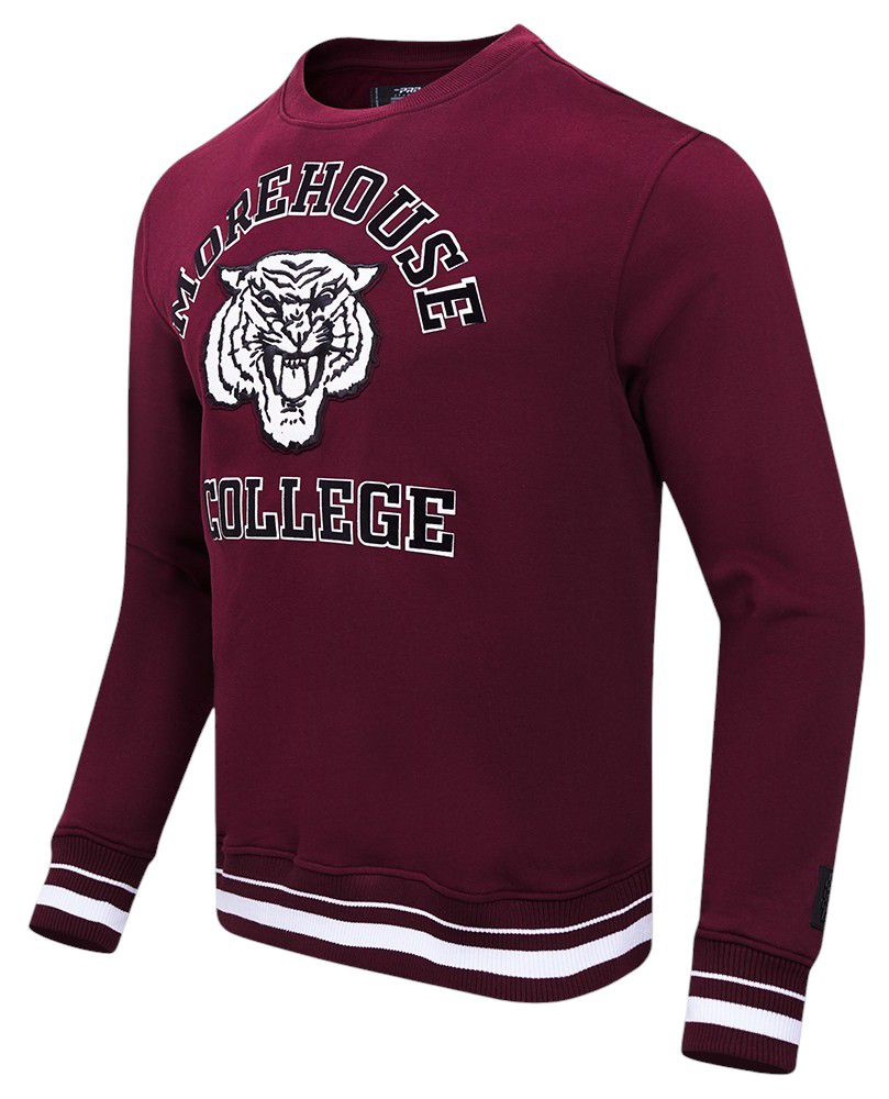Pro Standard Men's Morehouse College Maroon Tigers Maroon Classic Crew Neck Sweatshirt product image