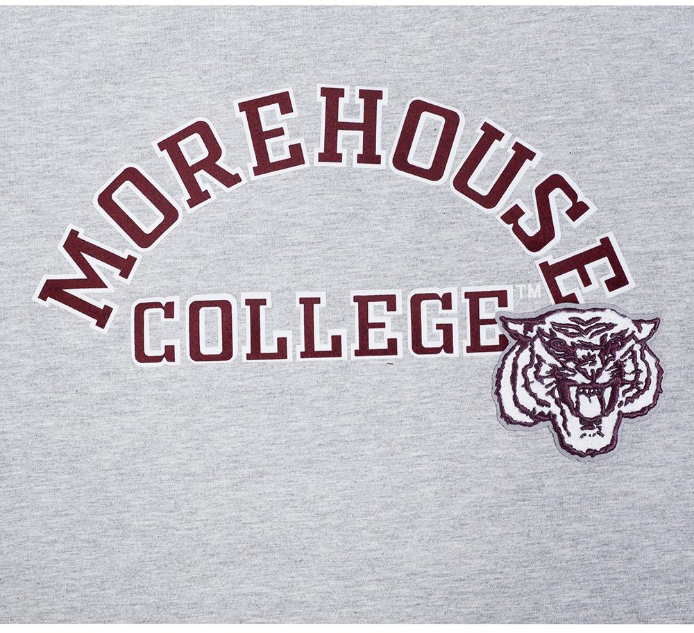 Pro Standard Women's Morehouse College Maroon Tigers Heather Grey Boxy T-Shirt product image