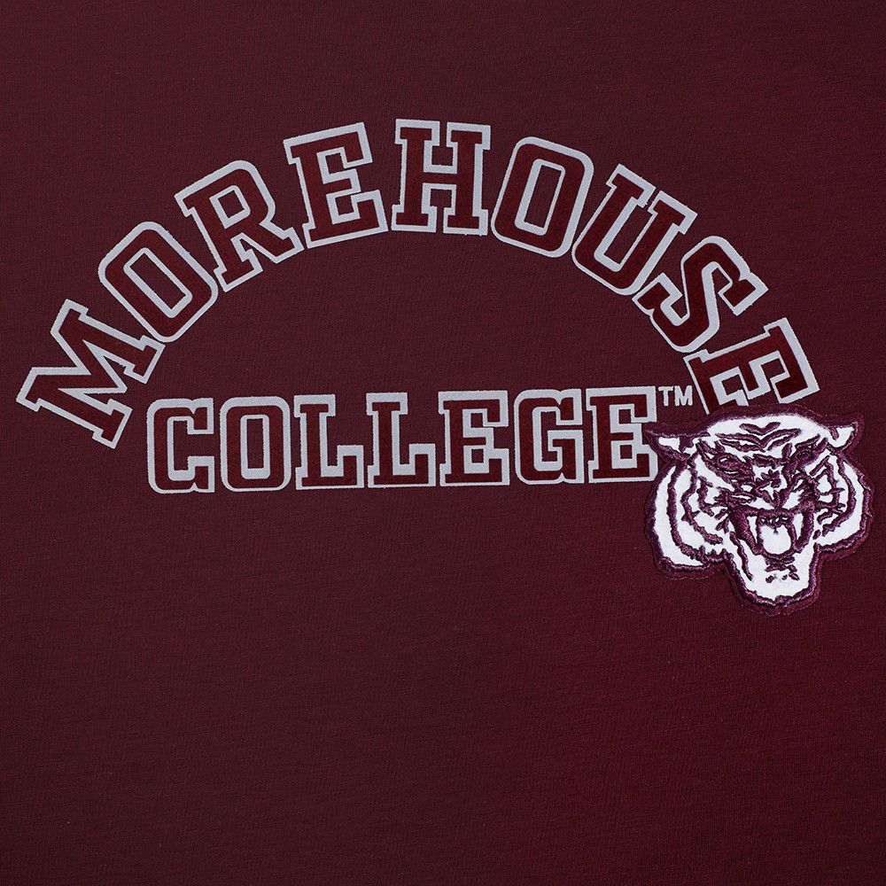 Pro Standard Women's Morehouse College Maroon Tigers Wine Boxy T-Shirt product image