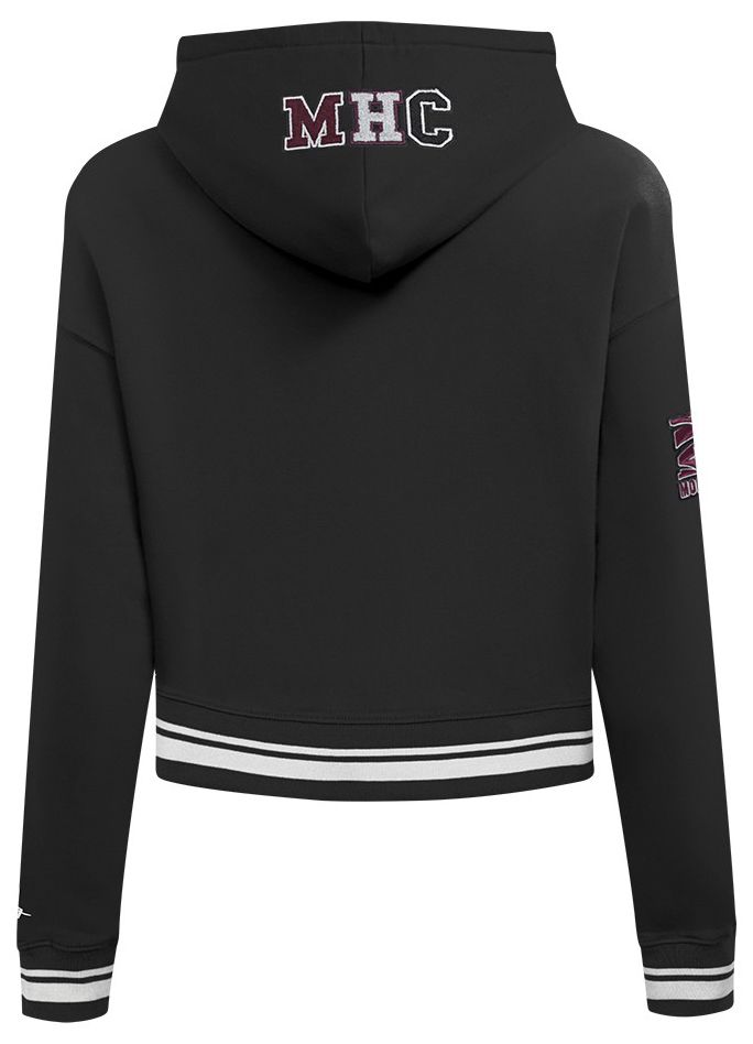 Pro Standard Women's Morehouse College Maroon Tigers Black Cropped Hoodie product image