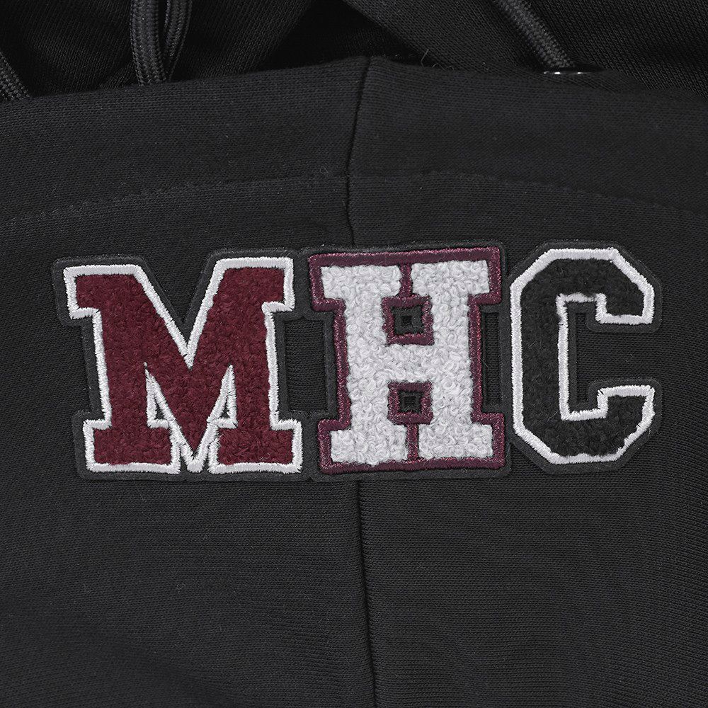 Pro Standard Women's Morehouse College Maroon Tigers Black Cropped Hoodie product image