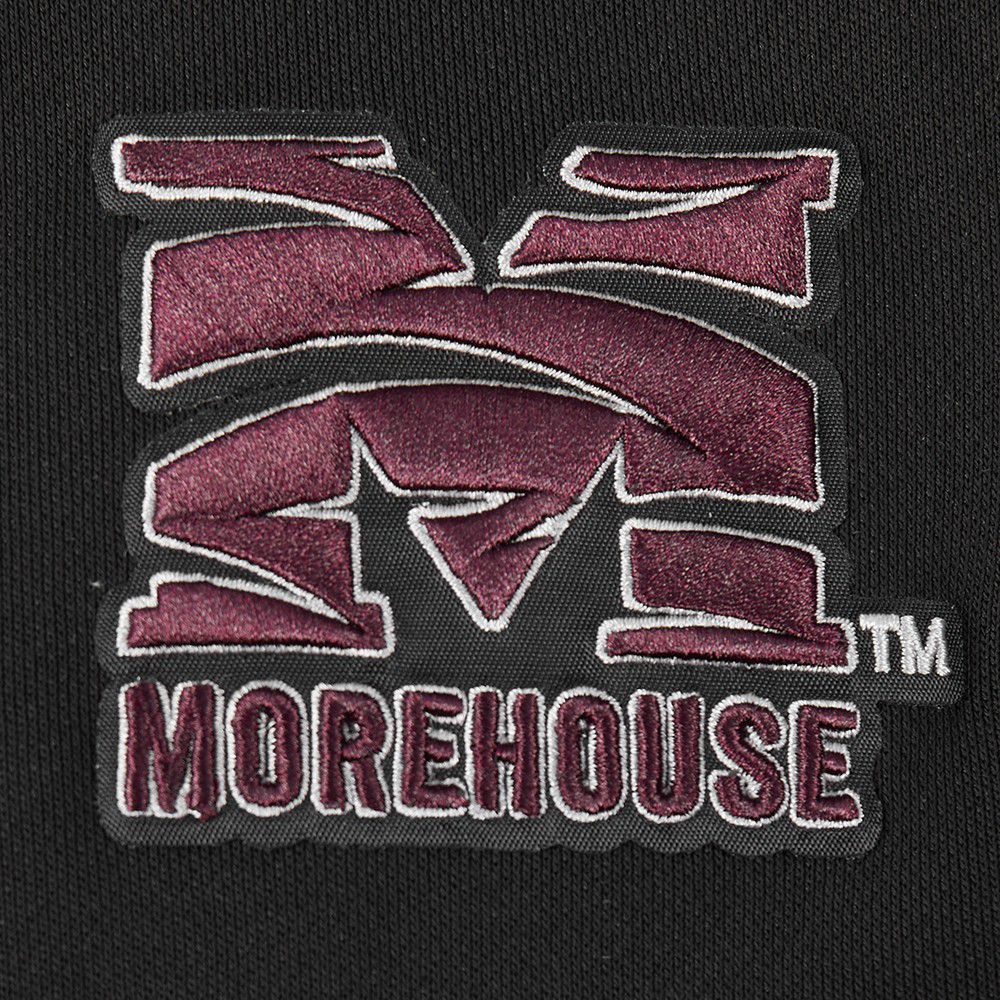 Pro Standard Women's Morehouse College Maroon Tigers Black Fleece Crewneck Sweatshirt product image