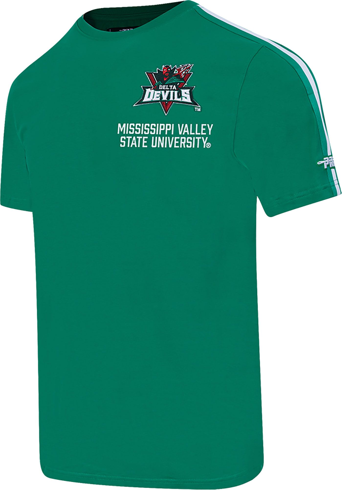 Pro Standard Men's Mississippi Valley State Delta Devils Green Homecoming Short Sleeve T-Shirt product image