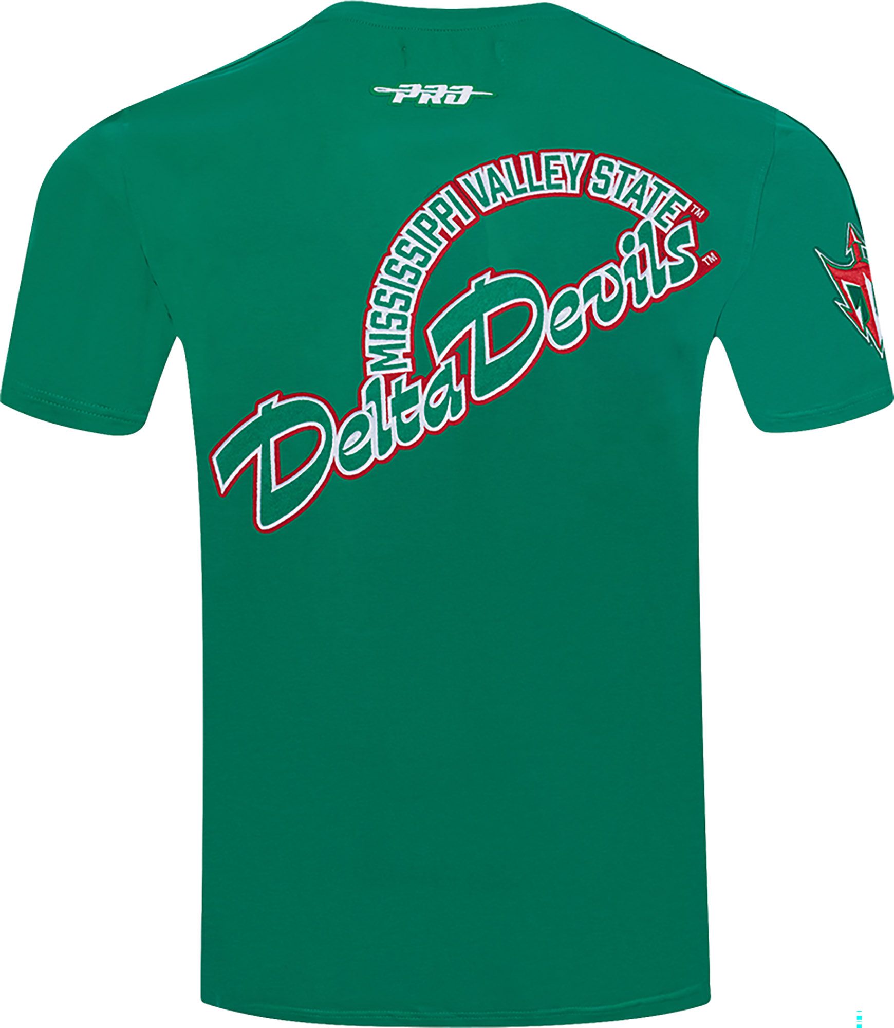 Pro Standard Men's Mississippi Valley State Delta Devils Green Homecoming Short Sleeve T-Shirt product image