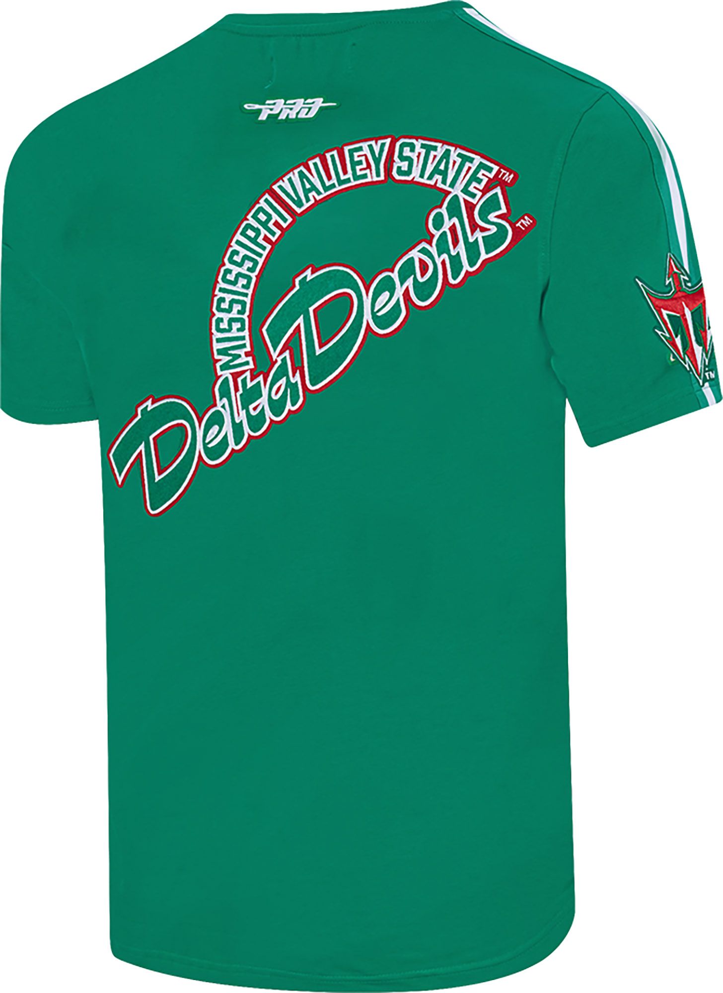 Pro Standard Men's Mississippi Valley State Delta Devils Green Homecoming Short Sleeve T-Shirt product image