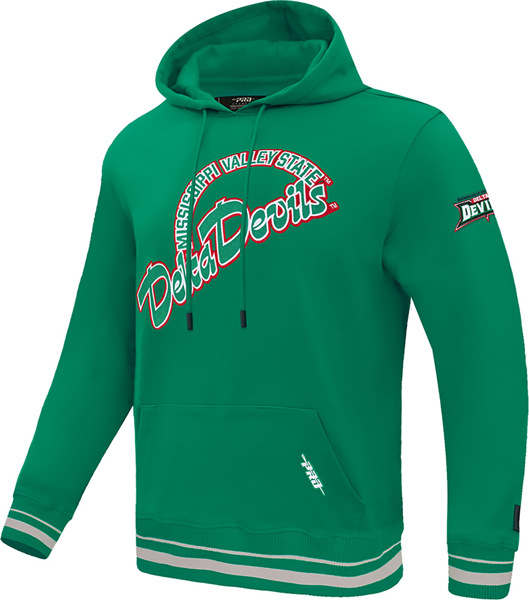 Pro Standard Men's Mississippi Valley State Delta Devils Green Homecoming Fleece Pullover Hoodie product image