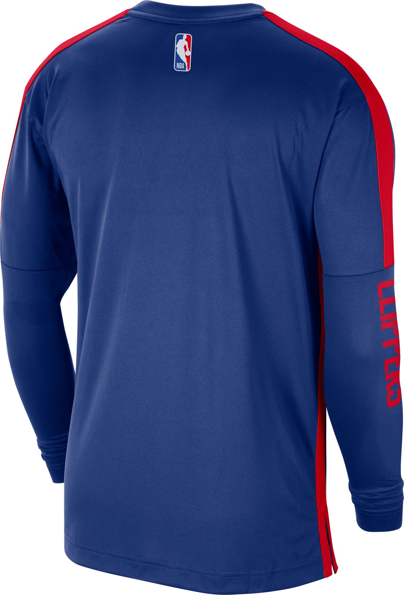 Nike Men's Los Angeles Clippers Blue Dri-FIT Long Sleeve Shooting Shirt product image