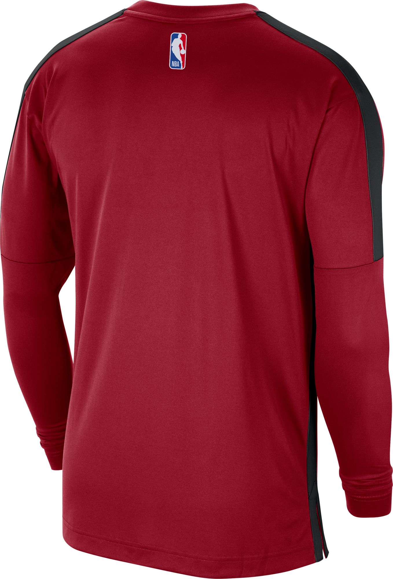 Nike Men's Miami Heat Red Dri-FIT Long Sleeve Shooting Shirt product image