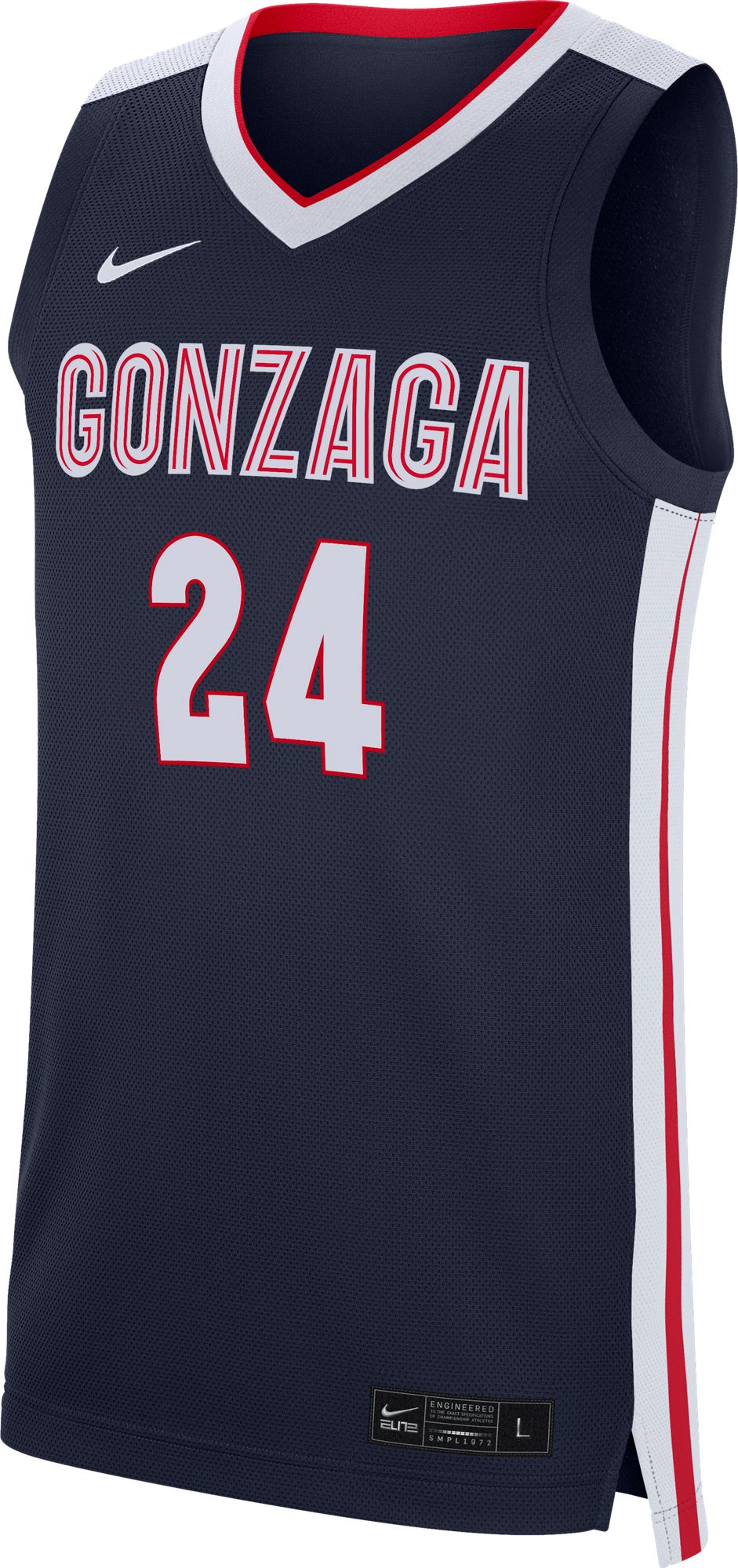 Nike Men's Gonzaga Bulldogs #24 Blue Replica Basketball ...