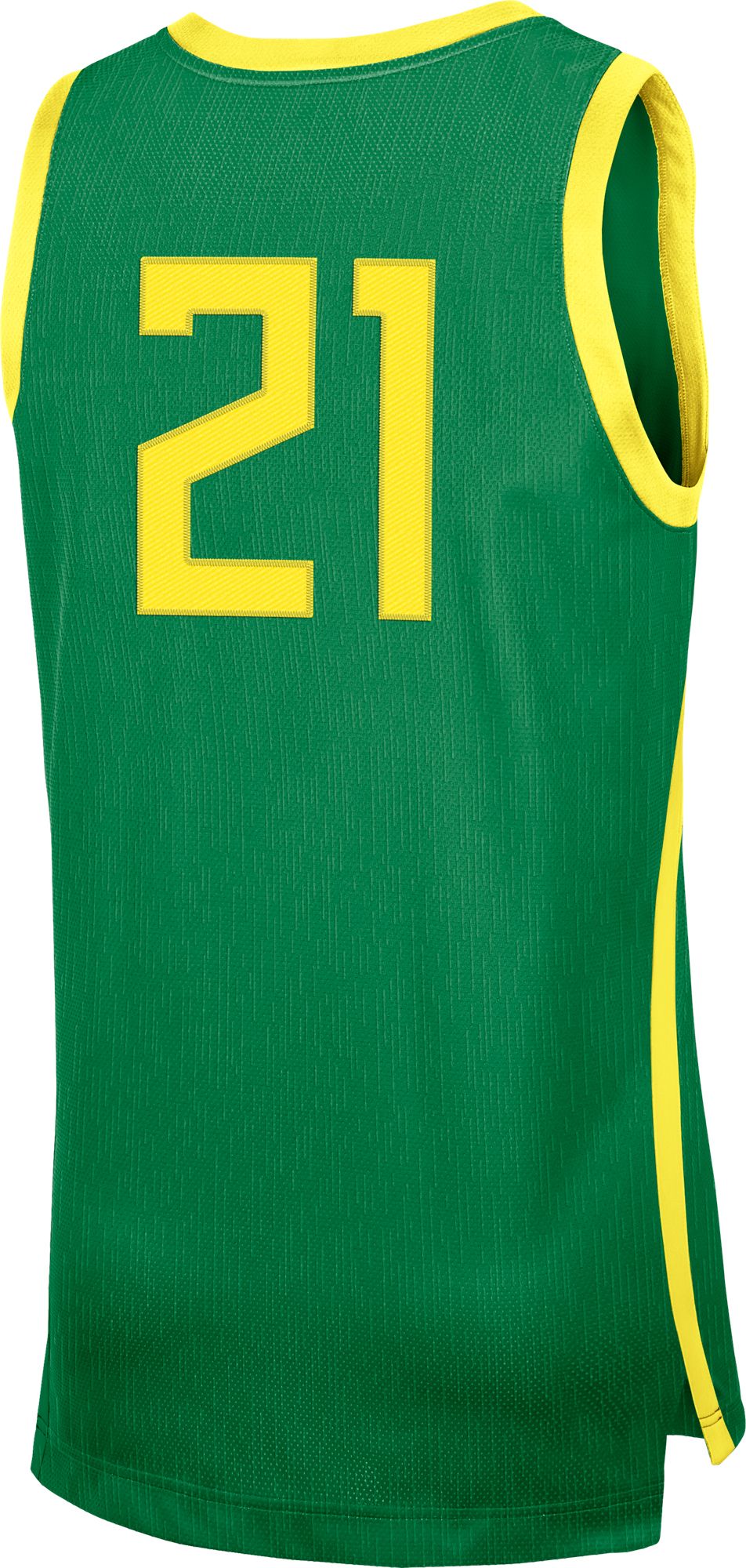 Nike Men's Oregon Ducks #21 Green Replica Basketball Jersey