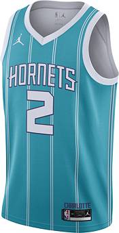 Nike Men's Charlotte Hornets LaMelo Ball #1 Teal Dri-Fit Swingman Jersey, Small, Blue