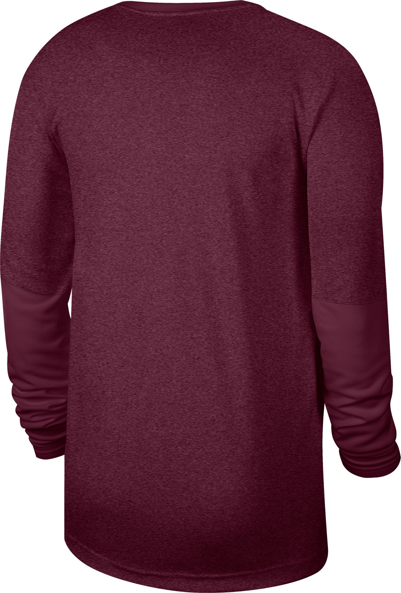 Nike Men's Virginia Tech Hokies Maroon Top Coach UV Football Long Sleeve T-Shirt product image