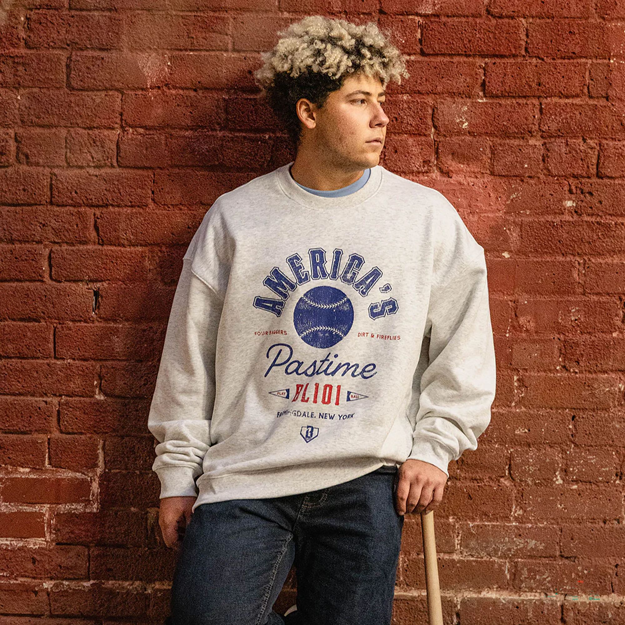 Baseball Lifestyle 101 Adult Americas Pastime Crewneck product image