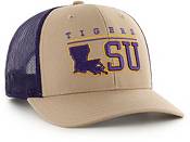 LSU Tigers 47 Brand Round Vault Decatur Mesh Trucker Hat - Charcoal
