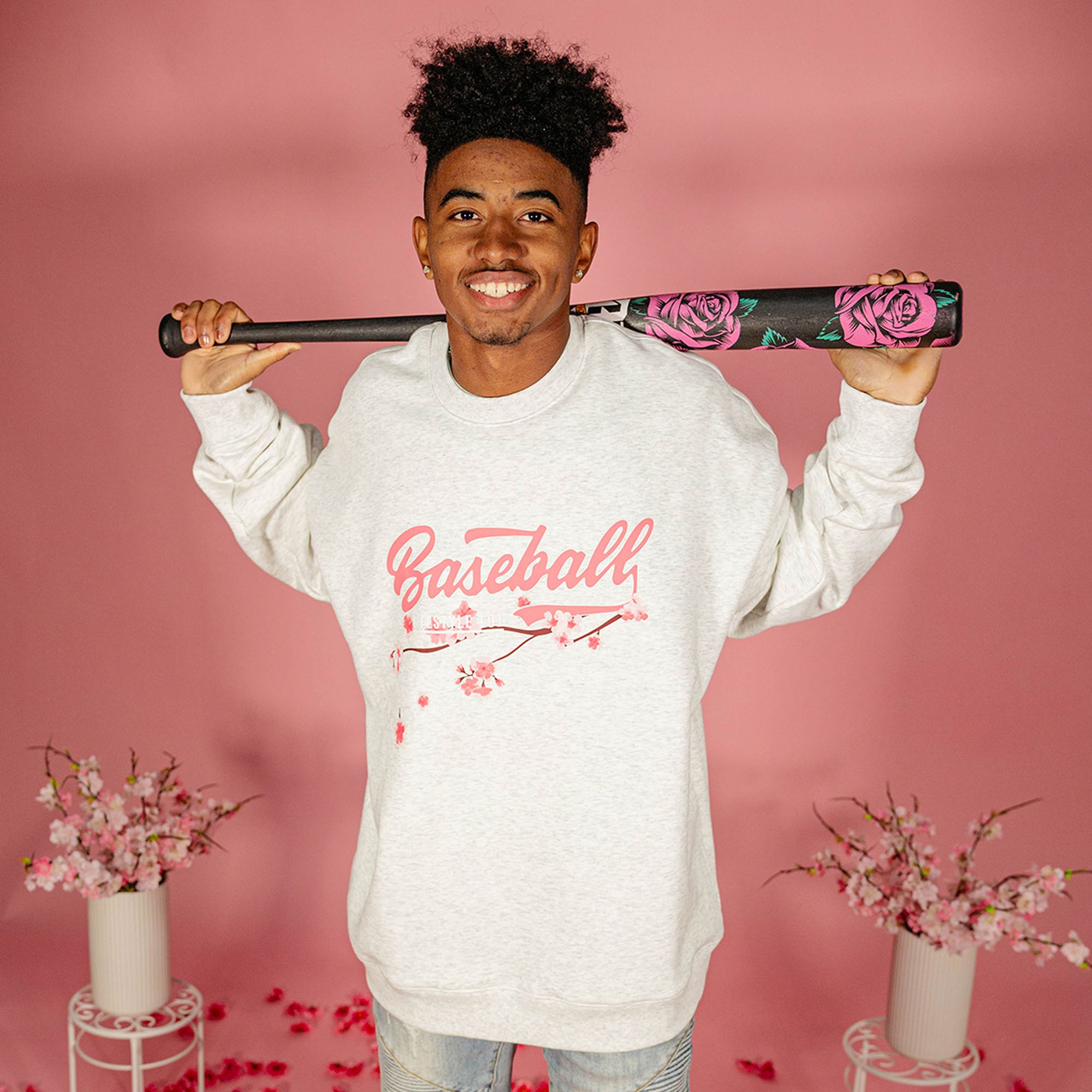 Baseball Lifestyle 101 Youth Cherry Blossom Crewneck product image