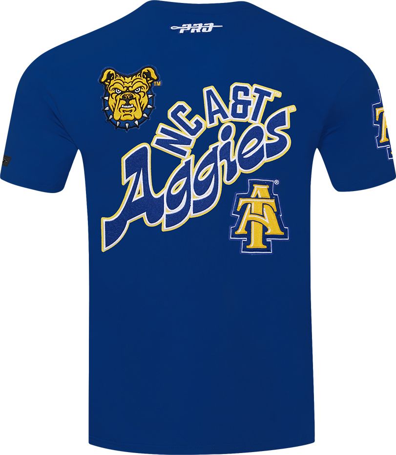 Pro Standard Men's North Carolina A&T Aggies Blue Homecoming Short Sleeve T-Shirt product image