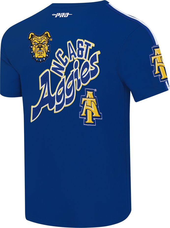 Pro Standard Men's North Carolina A&T Aggies Blue Homecoming Short Sleeve T-Shirt product image