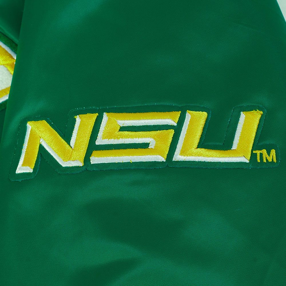 Pro Standard Men's Norfolk State Spartans Green Homecoming Jacket product image