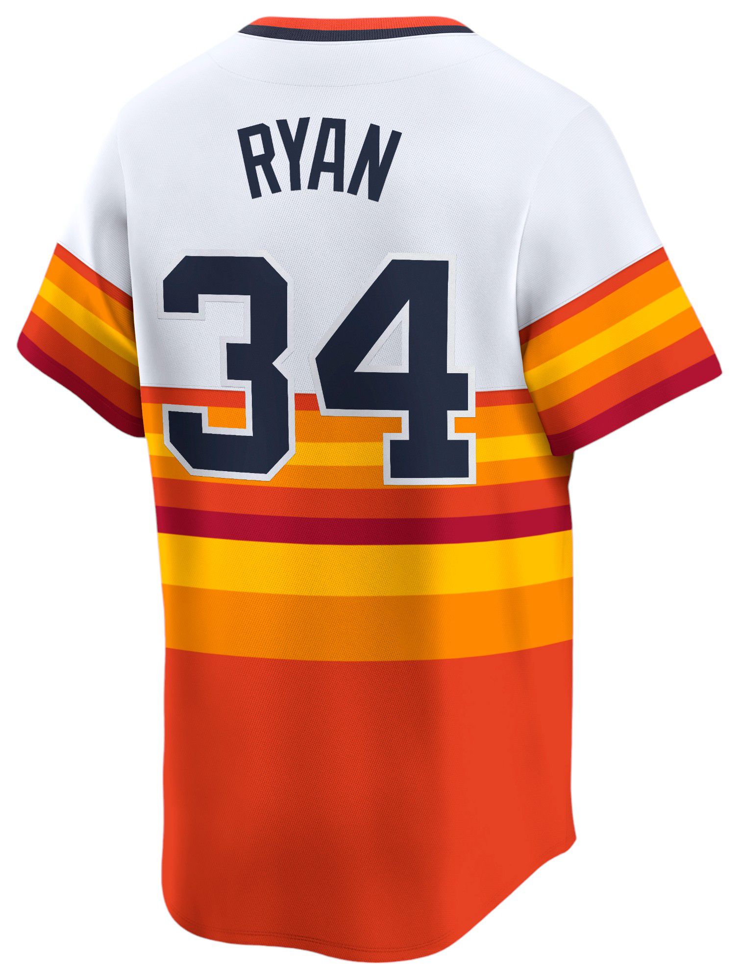 Nike Men's Houston Astros Nolan Ryan #34 White/Rainbow Limited Vapor Jersey product image