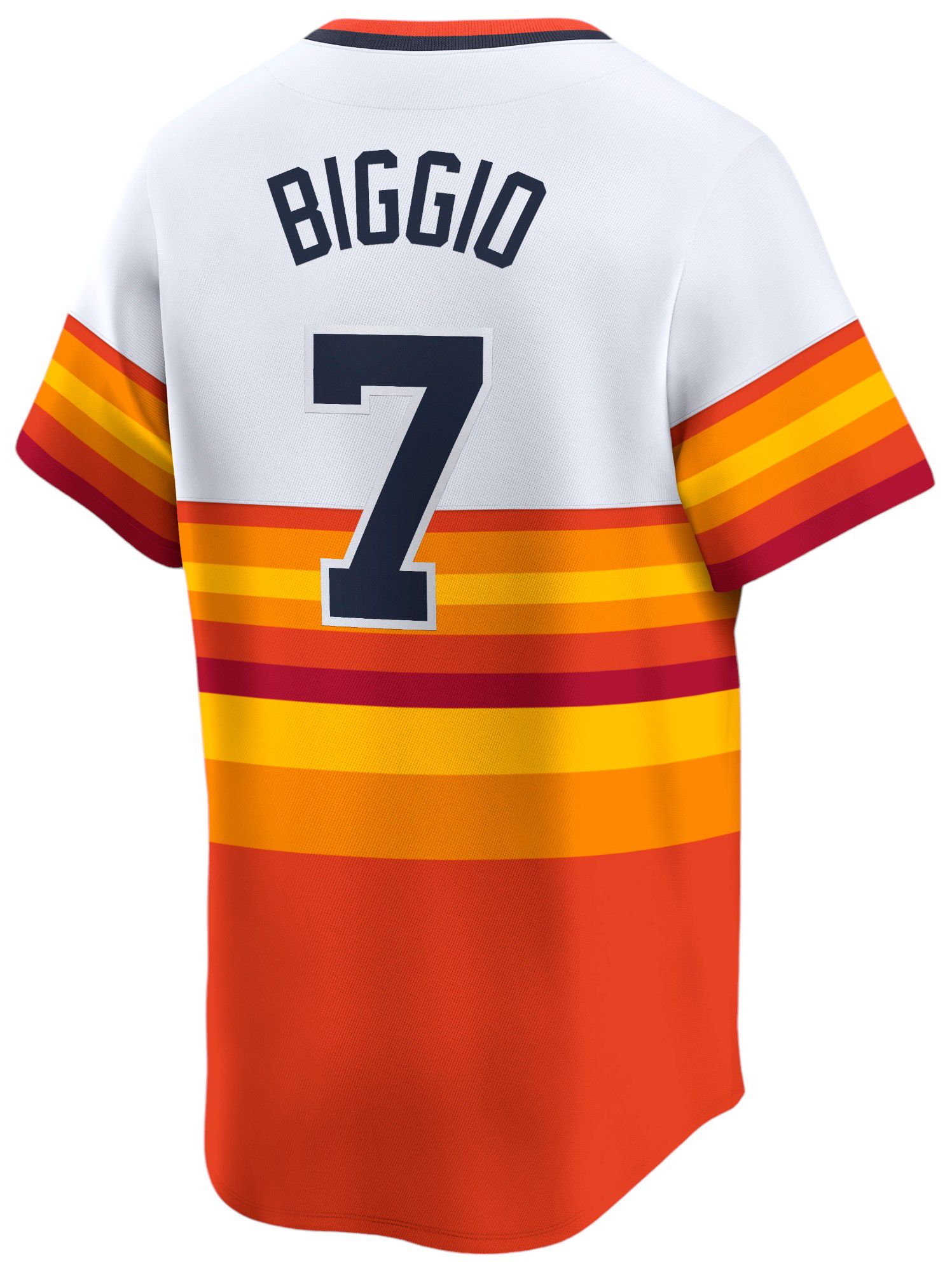 Nike Men's Houston Astros Craig Biggio #7 White/Rainbow Limited Vapor Jersey product image
