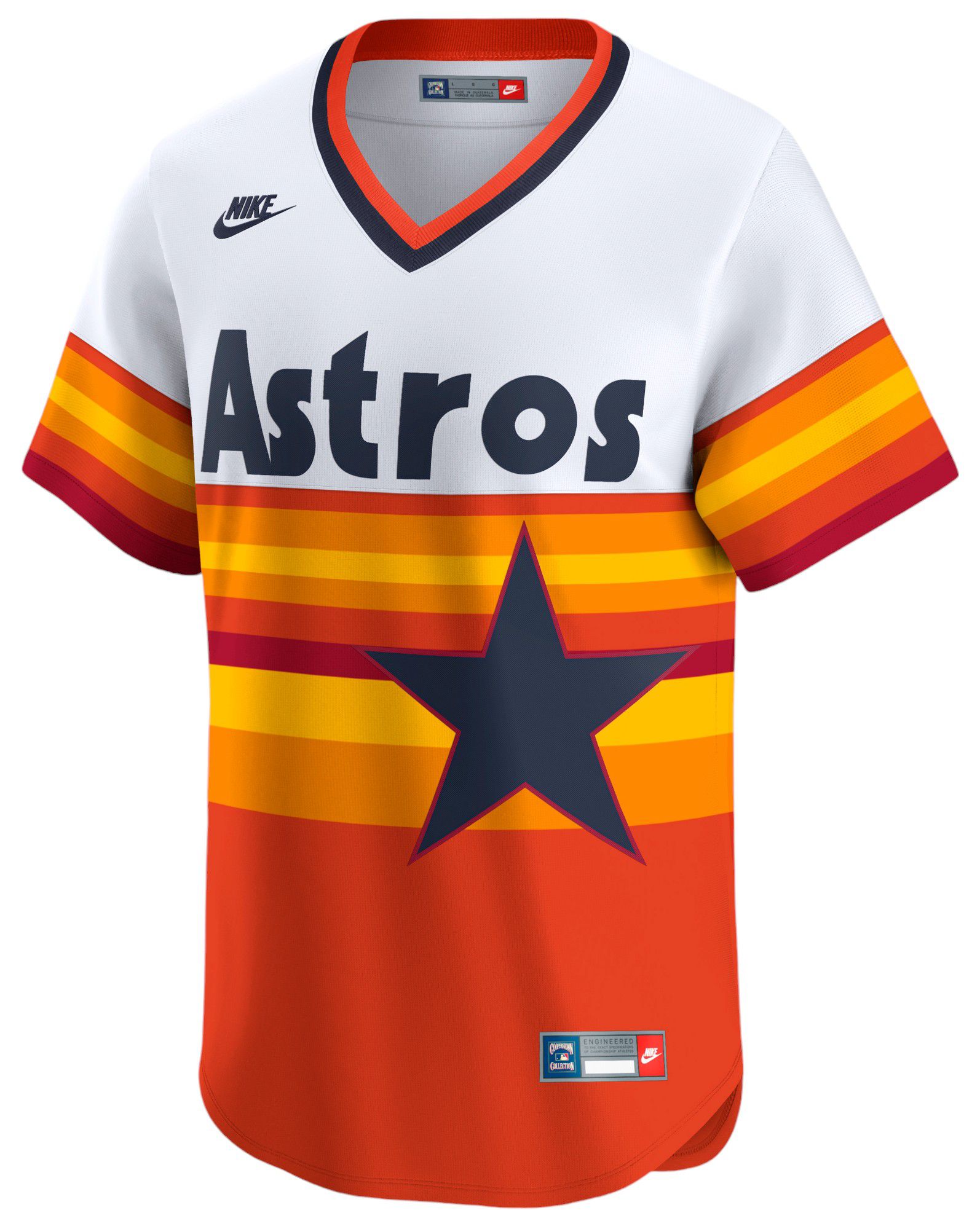 Nike Men's Houston Astros Craig Biggio #7 White/Rainbow Limited Vapor Jersey product image